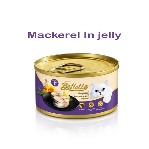 Bellotta Adult Can Mackerel in Jelly 85gm