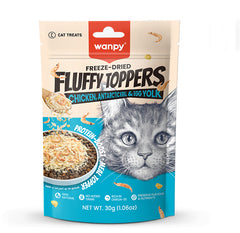 Wanpy Freeze Dried Fluffy Topper Chicken, Antarctic Krill & Egg Yolk 30gm