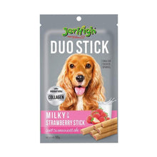Jerhigh Treats Duo Stick Milky Strawberry Stick 50g