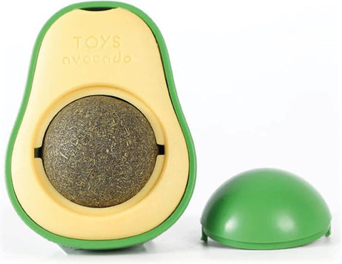 Avocado Shape Rotatable Catnip Ball Toy for Pet Cat