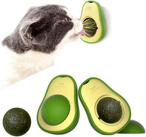Avocado Shape Rotatable Catnip Ball Toy for Pet Cat