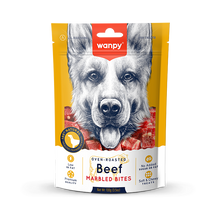 Wanpy Oven Roasted Dog Treat Beef Marbled Bites 100gm