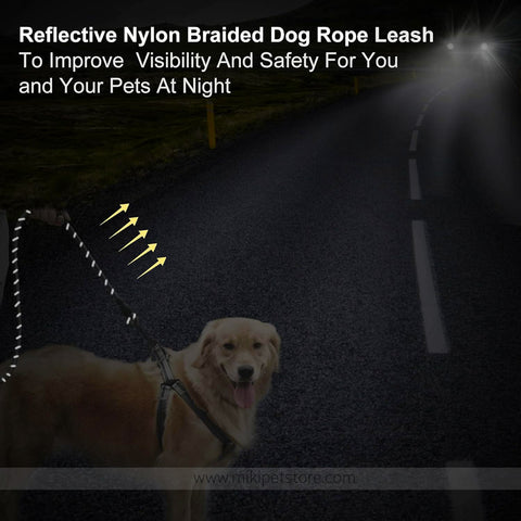 Reflective Nylon Rope Dog Leash