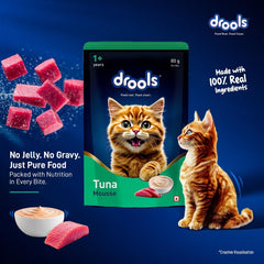 Drools Adult Cat Pouch Tuna  Mousse Flavor 80g