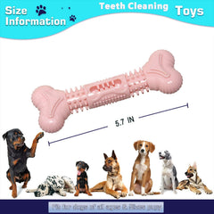 Dog Chew Toy Rubber Teeth Cleaning Dog Toy Bone Chew Toy for Large Medium Small Dogs