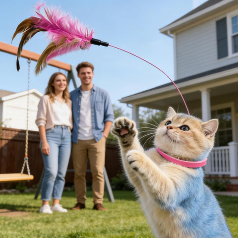 Cat Collar Toy Interactive Teasing Wand Kitten
