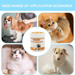 Dog & Cat Finger Tooth Wipes 50PCS