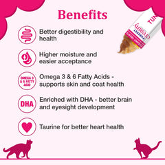 Purepet Creamy Cat Treat Tuna & Bonito Flavor 75g (5 x 15g) – Lickable Cat Snack