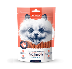 Wanpy Oven Roasted Dog Treat Salmon Sticks 100gm