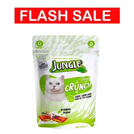 Jungle Crunch Hair & Skin Care with Chicken 60gm expire 14/5/26