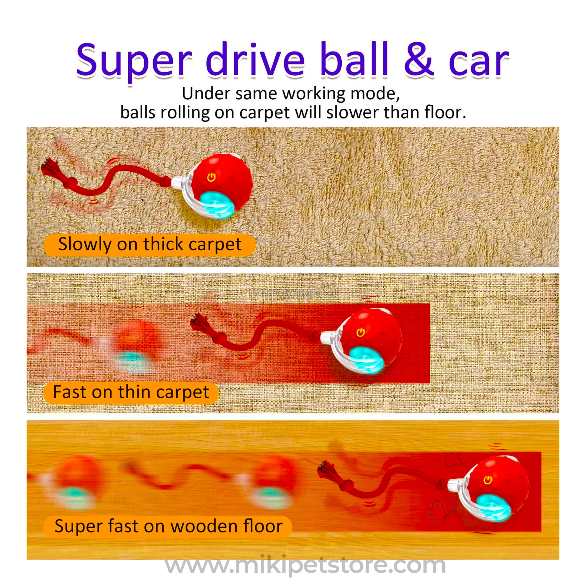 Smart Motion Cat Toy – Automatic Rolling & Sound-Activated Play Ball