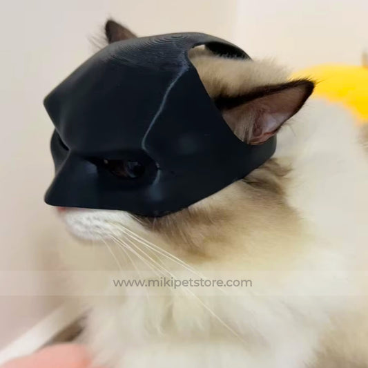 Bat Avenger Cat Mask New Plastic Pet Cat Dog Decoration for Halloween Cosplay Cat Mask