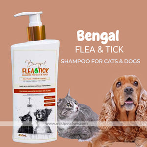 Bengal Flea & Tick Shampoo for Dogs and Cats -250ml
