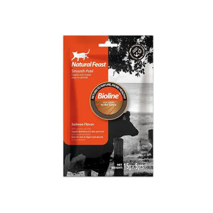Bioline Natural Feast Smooth Pate Cat Treat Salmon 15g*5
