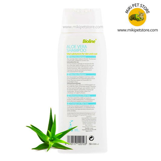 Bioline Aloe Vera Shampoo -250ml For Dogs