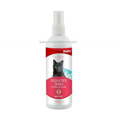 Bioline Flea and Tick Spray For Cat -175 ml