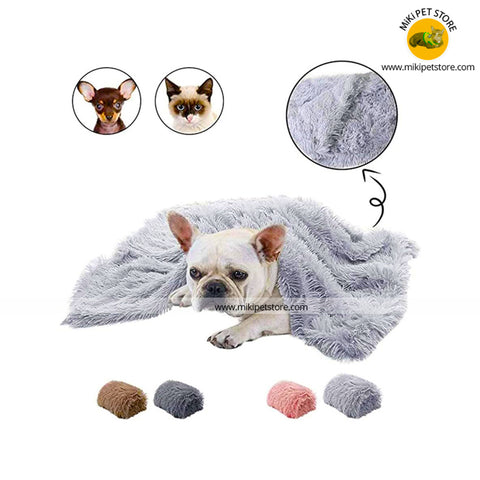 Reversible Fluffy Fur Pet Blanket Washable Sleeping Mat
