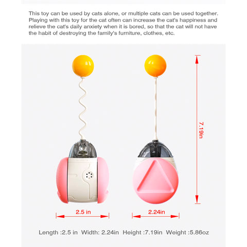 Eco-Friendly Bird Chirping Self-Balancing Cat Toy Multi-Function
