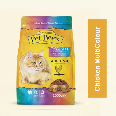 Pet Bee's Adult Dry Cat Food with Chicken Multi Colour