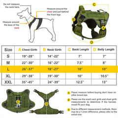Dog Vest Harness Durable Nylon Tactical Adjustable Dog Harness High Quantity Reflective Dog Vest Harness