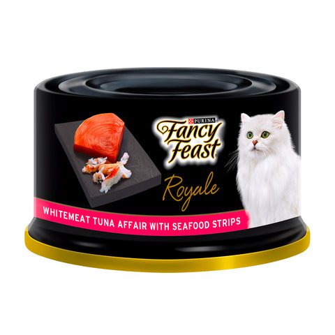 Fancy Feast Royale Tuna Affair with Seafood Strips 85g Cat Food