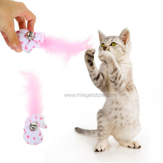 Cat Ball Toy Dot Hollow Star Cat Bell Ball Feather Cat Toy