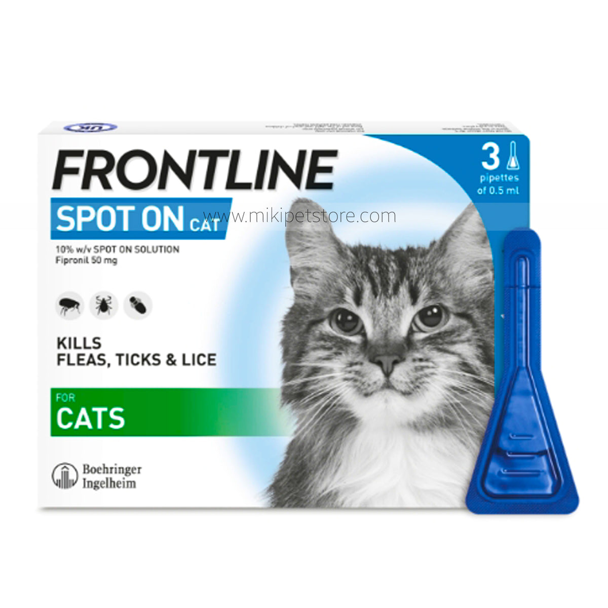 
FRONTLINE® SPOT ON FLEA AND TICK TREATMENT FOR CATS