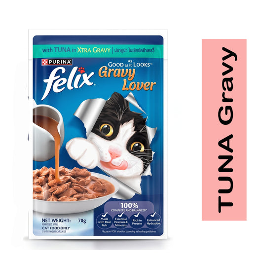 Purina Felix Adult Tuna in Gravy Wet Cat Food 85gm