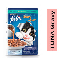 Purina Felix Adult Tuna in Gravy Wet Cat Food 85gm