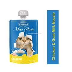 Faenbei Cat Food Chicken & Goat Milk Nozzle Pouch 90g