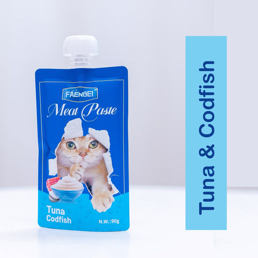 Faenbei Meat Paste Tuna & Codfish Cat Pouch 90g