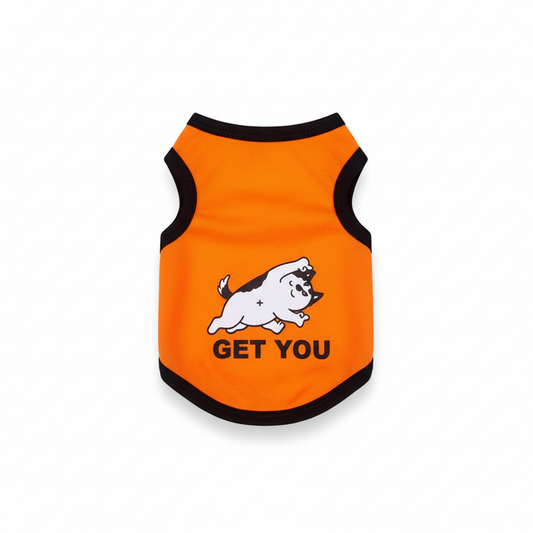 Summer Pet Vest – Breathable Cartoon Print Clothes for Cats & Small Dogs