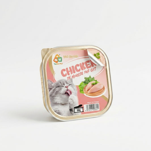Vet Coach WET FOOD (SQUARE BOX) MOUSSE CHICKEN 100G