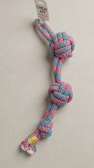 Cotton Rope Knot Dog Chew Toy – Interactive Tug & Dental Play