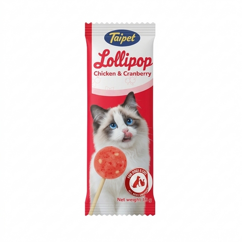TaiPet Lollipop Chicken & Cranberry 1.5g