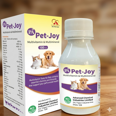 PA Pet Joy Multivitamin Suryp For Cats And Dogs 100ml