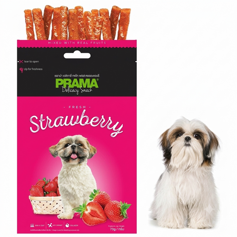 Prama Fresh Strawberry Dog Treats 70gm