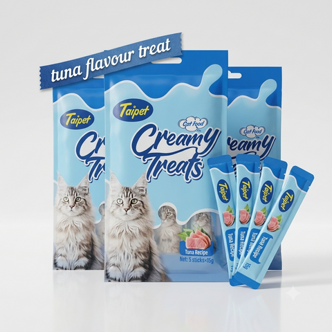Taipet Cat Creamy Treat Tuna Recipe 5*15g