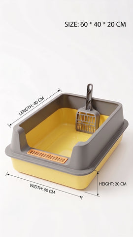 Cat Tray Litter  Box with Scoop