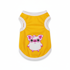 Summer Pet Vest – Breathable Cartoon Print Clothes for Cats & Small Dogs