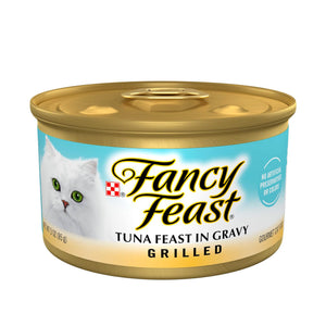 Fancy Feast Wet Cat Food in can Grilled Tuna Feast in gravy 85gm