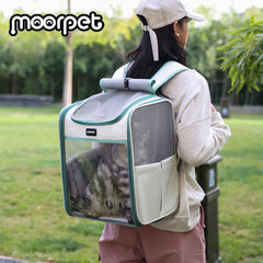 Portable Breathable Large Space Cat Dog Carrier Backpack Handbag Pet Travel Bag