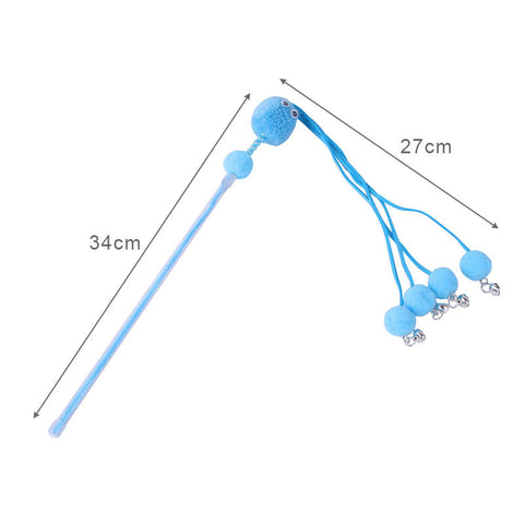 IG Eyes Cat Fairy Wand Toy with Bell – Interactive Teaser Stick for Cats