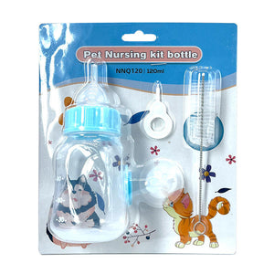 Pet Cat Dog Milk Bottle Pet Puppy Kitten Baby Animal Plastic Feeding Bottle Nursing Set Portable Bottle Home Accessories