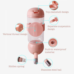 500ml No-Drip Pet Water Dispenser for Cats & Dogs