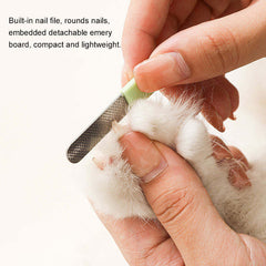 Pets Stainless Steel Nail Clippers with LED Light, Anti-Splash Cover & Safety Guard for Dogs and Cats