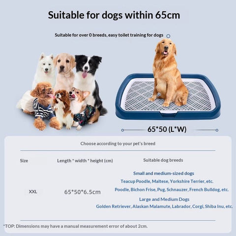 Automatic Dog Potty Tray with Pee Pad Holder  Easy-Clean Indoor Toilet for Small, Medium & Large Dogs