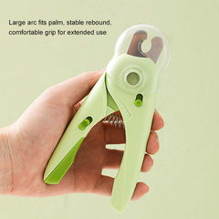 Pets Stainless Steel Nail Clippers with LED Light, Anti-Splash Cover & Safety Guard for Dogs and Cats