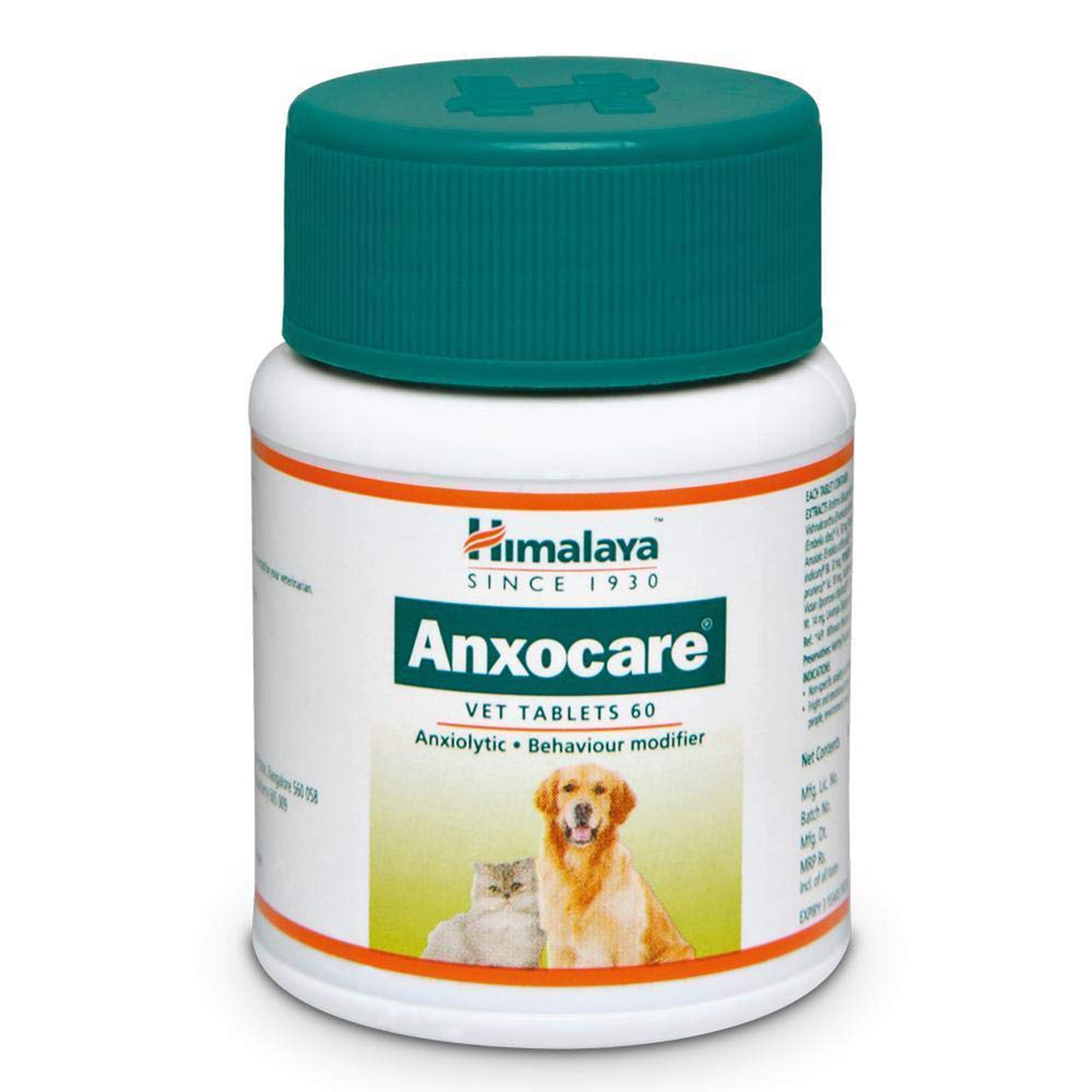 HIMALAYA Anxocare VET 60 Tablets for Pet Dogs and Cats