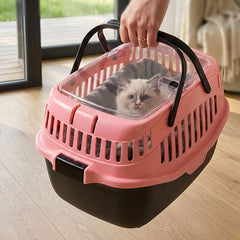Basket Type Plastic Pet Kennel Pet Carrier for Dog and Cat